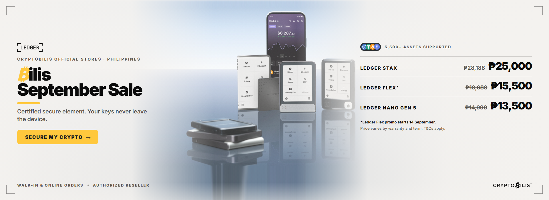 Ledger September Sale Promo